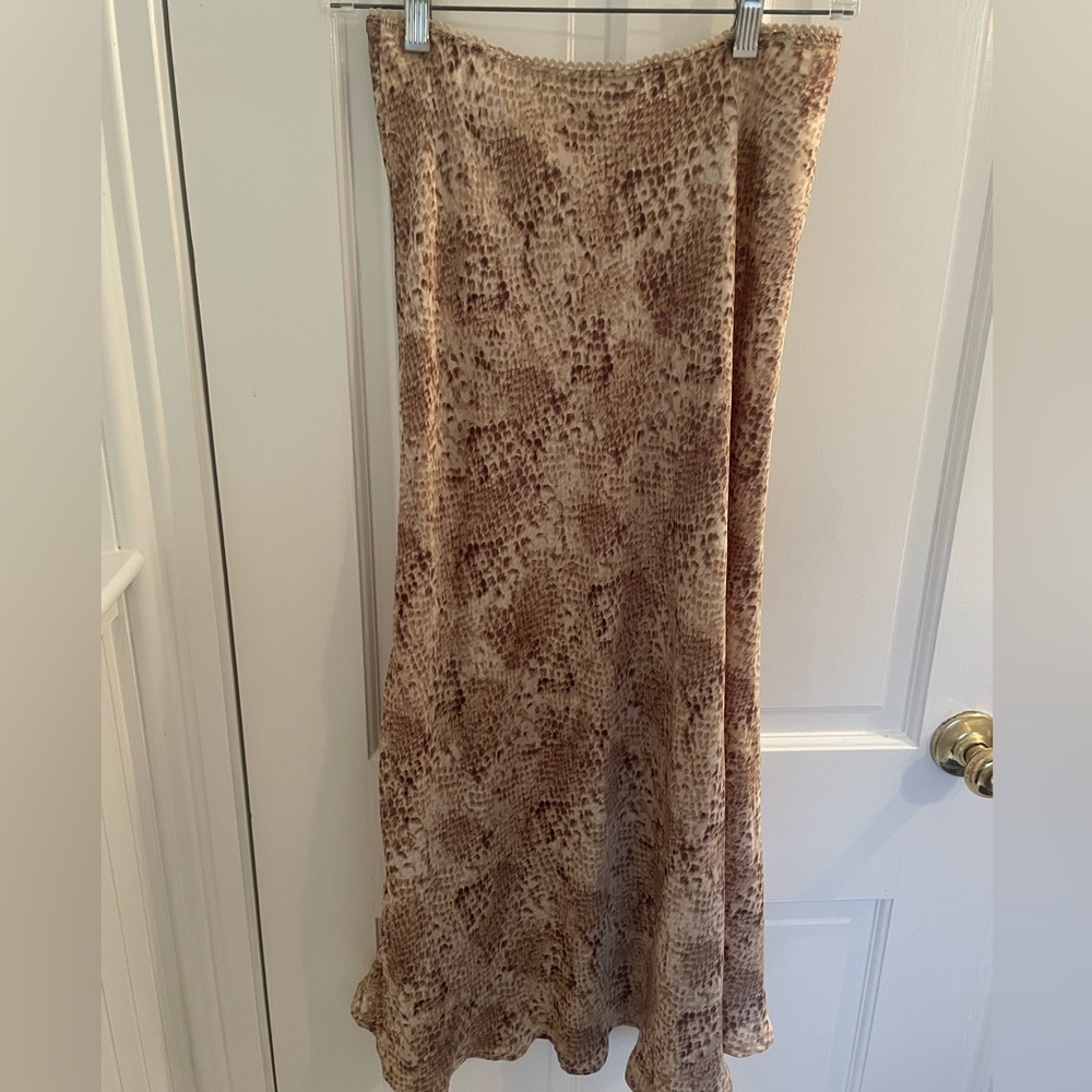 Women’s silk maxi skirt